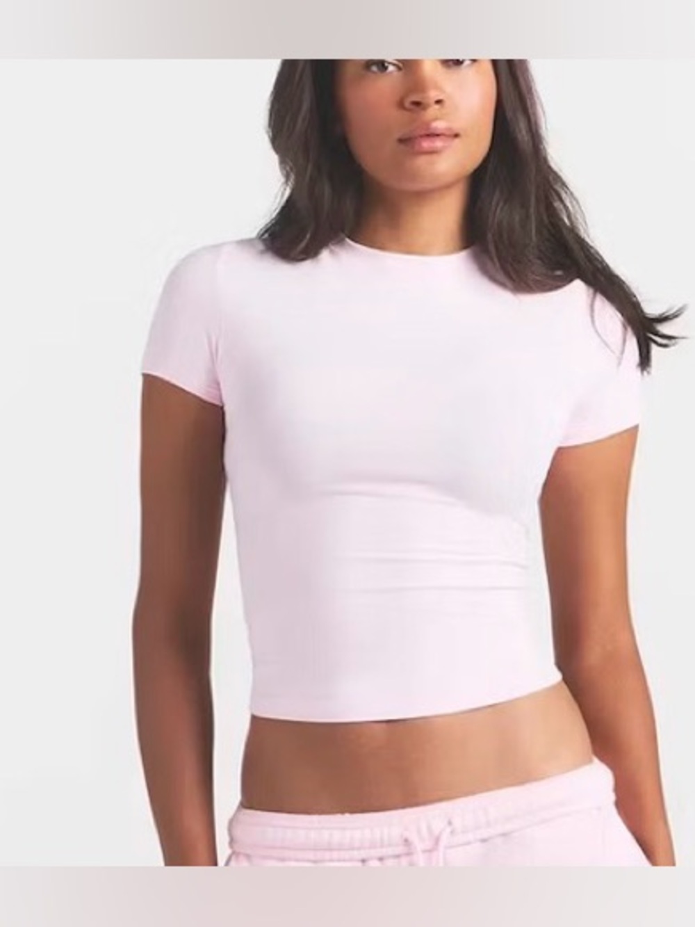 SKIMS Cotton Jersey T-Shirt Pink Large NWT